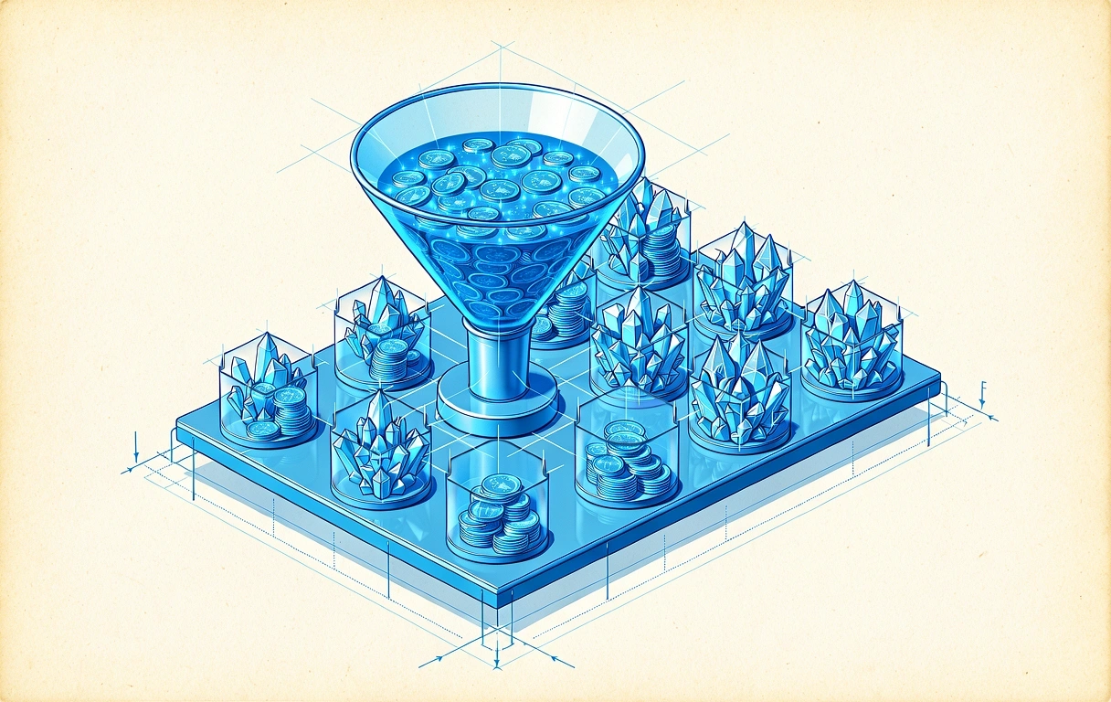 Schematische Darstellung des Budgetflusses